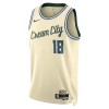NBA Mænd Trøje Milwaukee Bucks Kyle Kuzma 2025-26 Nike City Edition Hvid Swingman